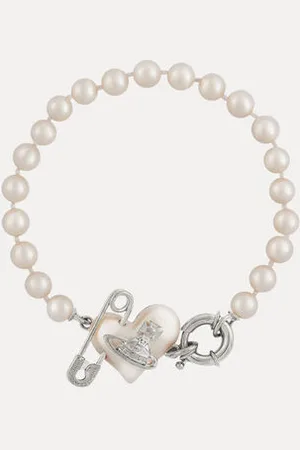 Vivienne Westwood Orietta Pearl Bracelet Brass Women