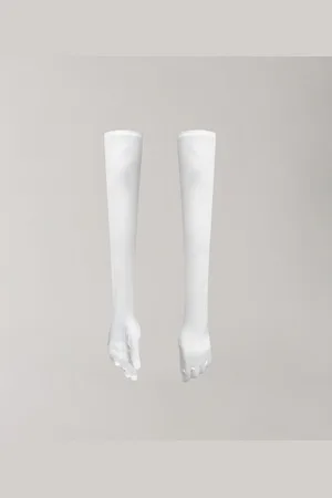 Vivienne Westwood Classic Satin Opera Gloves 43cm Stretch Satin 6.5 Women