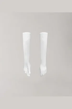 Vivienne Westwood Classic Satin Opera Gloves 32cm Stretch Satin 6.5 Women