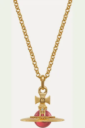 Vivienne Westwood New Tiny Orb Pendant Necklace Cubic Zirconia Women