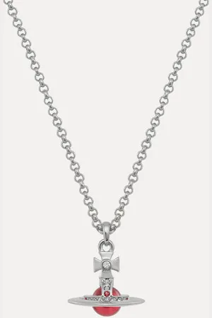 Vivienne Westwood New Petite Orb Pendant Necklace Cubic Zirconia Women