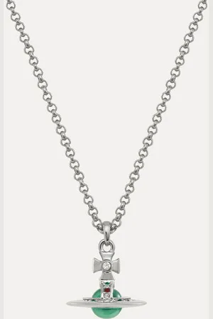 Vivienne Westwood New Petite Orb Pendant Necklace Cubic Zirconia Women