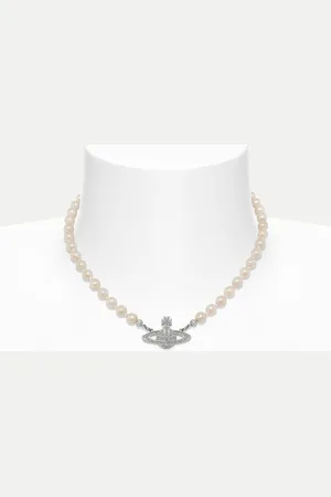 Vivienne Westwood Mini Bas Relief Pearl Choker Swarovski Pearls / Preciosa Crystals Women