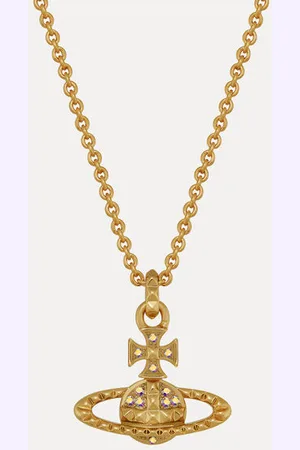 Vivienne Westwood Mayfair Bas Relief Pendant Necklace Preciosa Crystals Women