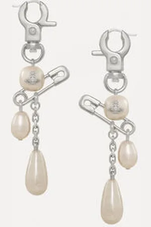 Vivienne Westwood Claude Long Earrings Brass Women