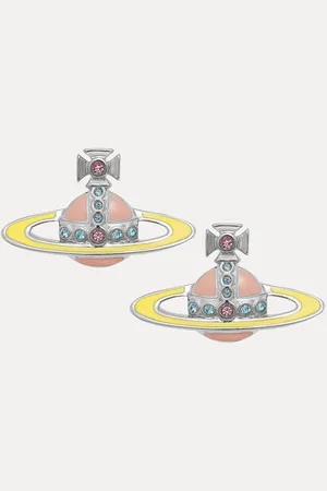 Vivienne Westwood Small Neo Bas Relief Earrings Brass Women