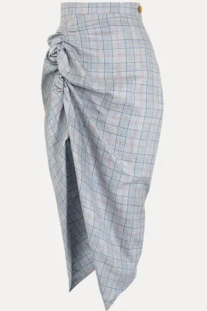 Vivienne Westwood Side Panther Skirt Prince Of Wales 46 Women
