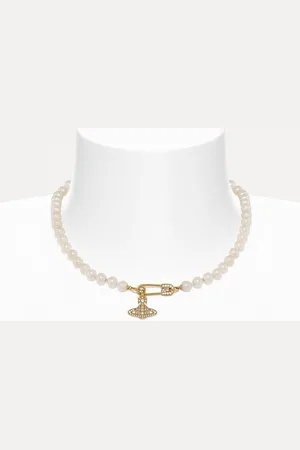 Vivienne Westwood Lucrece Pearl Necklace Swarovski Crystals / Pearls Women