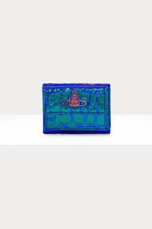 Vivienne Westwood Small Flap Purse Iridescent Croc One Size Women
