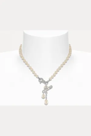 Vivienne Westwood Small Claude Pearl Necklace Swarovski Pearls Women