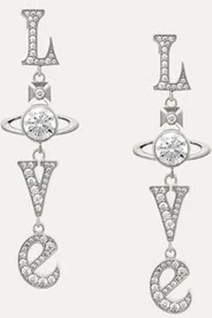 Vivienne Westwood Roderica Long Earrings Brass Women