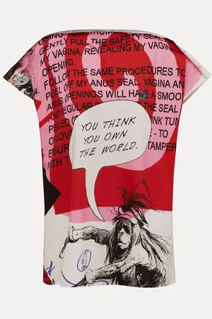 Vivienne Westwood Worlds End Square T-shirt Cotton Os-u Unisex