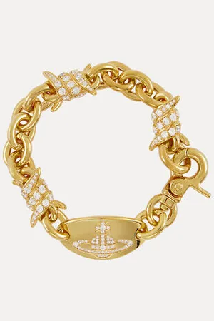 Vivienne Westwood Verena Chain Bracelet Cubic Zirconia Women