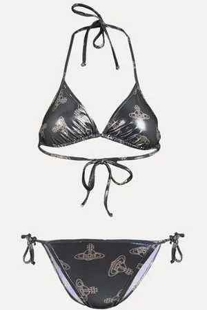 Vivienne Westwood Triangle Bikini Anglo Orb Metallic S Women