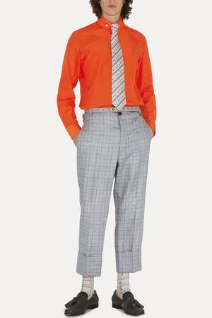 Vivienne Westwood Cropped George Trousers Prince Of Wales 48 Men