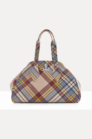 Vivienne Westwood Large Yasmine Handbag Nubuck Tartan
