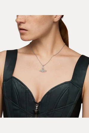 Vivienne Westwood Mayfair Bas Relief Pendant Necklace Preciosa Crystals Women