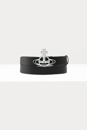 Vivienne Westwood Line Orb Buckle Belt Leather One Size Unisex