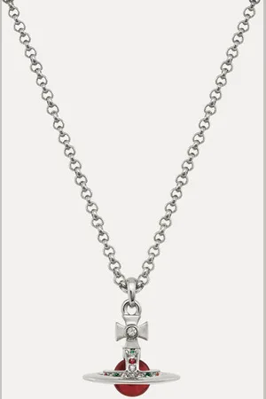 Vivienne Westwood New Petite Orb Pendant Necklace Cubic Zirconia Women