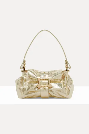 Vivienne Westwood Hazel Frame Shoulder Bag Metallic Crinkle