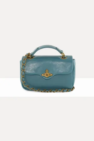 Vivienne Westwood Anita Chain Shoulder Bag Polished Leather One Size Women