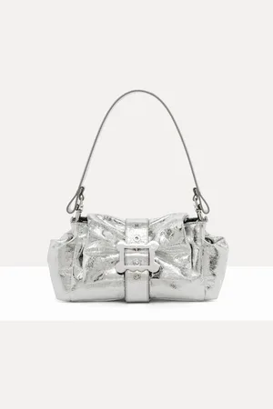 Vivienne Westwood Hazel Frame Shoulder Bag Metallic Crinkle