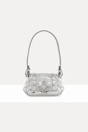 Vivienne Westwood Hazel Small Handbag Quilted Metallic Pu