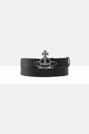 Vivienne Westwood Line Orb Buckle Belt Vacchetta Leather One Size Unisex