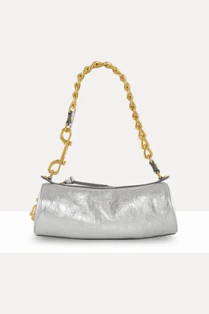 Vivienne Westwood Cindy Cylinder Bag Metallic Crinkle