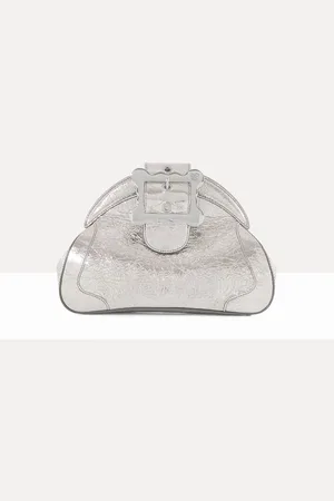 Vivienne Westwood Amy Shoulder Bag Metallic Crinkle