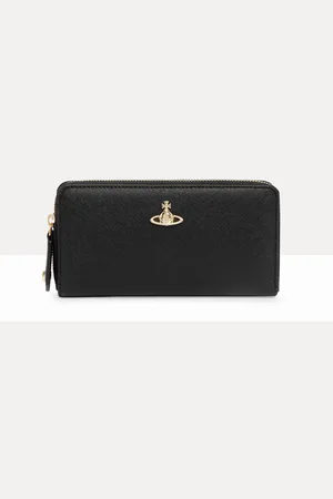 Vivienne Westwood Classic Zip Round Wallet Faux Leather One Size Women