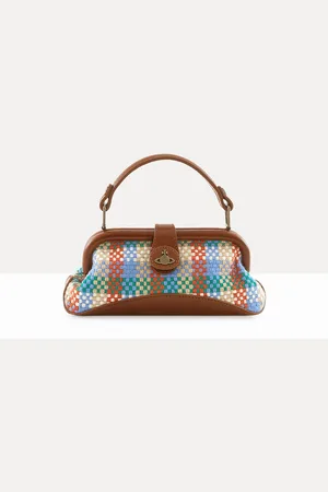 Vivienne Westwood Abbey Phone Bag Woven Check One Size Women