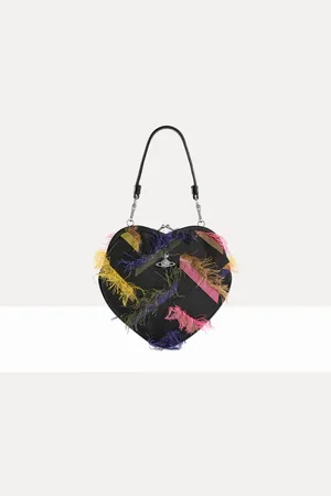 Vivienne Westwood Belle Heart Frame Purse Fringes Fil Coupe