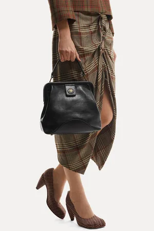Vivienne Westwood Abbey Frame Handbag Leather