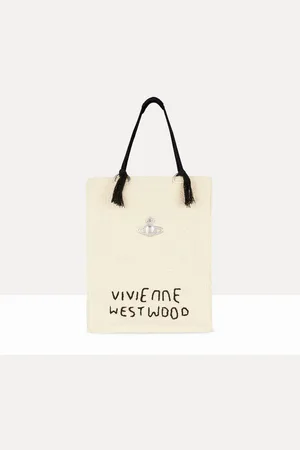 Vivienne Westwood Mabel Large Crochet Tote Bag Cotton Yarn