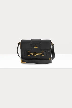 Vivienne Westwood Bella Small Horsebit Flap Handbag Leather