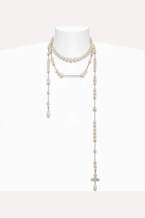 Vivienne Westwood Broken Pearl Necklace Swarovski Crystals / Pearls Women