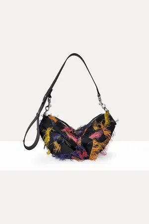Vivienne Westwood Agnes Small Shoulder Bag Fringes Fil Coupe