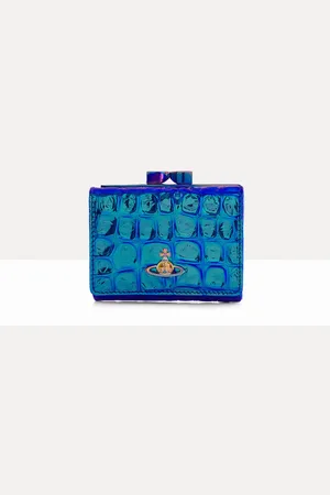 Vivienne Westwood Small Frame Wallet Iridescent Croc One Size Women