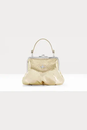 Vivienne Westwood Granny Frame Purse Metallic Crinkle