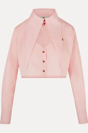 Vivienne Westwood Cut Off Heart Shirt Compact Poplin 42 Women