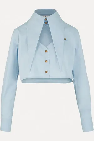 Vivienne Westwood Cut Off Heart Shirt Compact Poplin 42 Women