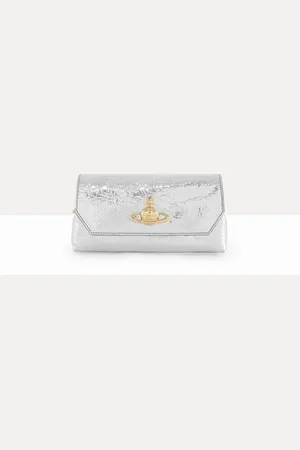 Vivienne Westwood Chain Mini Pouch Metallic Crinkle One Size Women