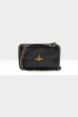 Vivienne Westwood Anita Chain Shoulder Bag Polished Leather One Size Women