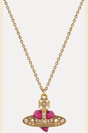 Vivienne Westwood New Diamante Heart Pendant Necklace Women