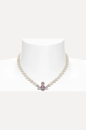 Vivienne Westwood Kitty Pearl Necklace Women