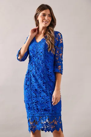 wallis Womens Premium Lace Pencil Dress