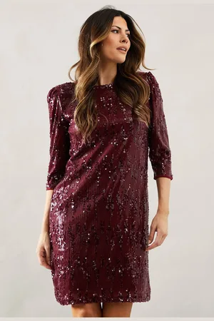 wallis Womens Occasion Mixed Sequin Shift Dress