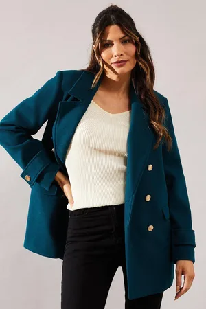 wallis Womens Revere Collar Blazer Coat