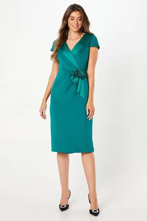 wallis Womens Occasion Scuba Corsage Midi Dress